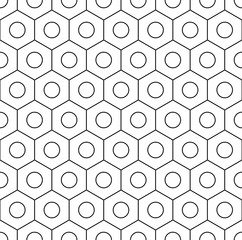 Vector modern seamless geometry pattern hexagon, black and white abstract geometric background, subtle pillow print, monochrome retro texture, hipster fashion design