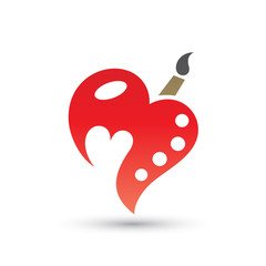 Heart Paint Logo