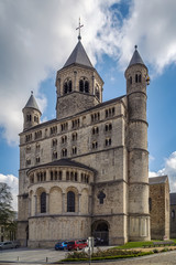 Fototapeta na wymiar Nivelles Abbey, Belgium