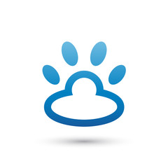 Fototapeta na wymiar Cloud Pet Logo