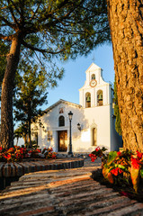 Typical Andalusian Church in Benalmadena Pueblo, Andalusia, Spain © Tetyana Kokhanets
