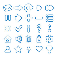 cartoon vector buttons