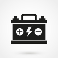 Battery car icon