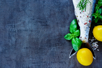 Fresh fish with spices