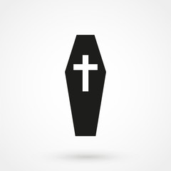 Obraz premium coffin icon vector