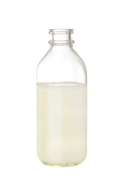 isolated bottle of milk