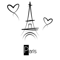 Fototapeta na wymiar Paris - Eiffel Tower
