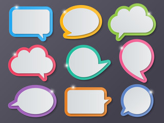 paper speech bubbles