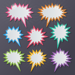starburst speech bubbles
