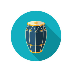 Drum flat icon. Summer. Vacation