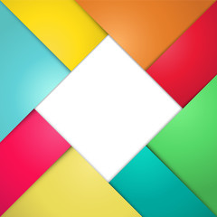 Background modern material design. Geometric form with black line. Abstract creative concept. White space for you text design vector