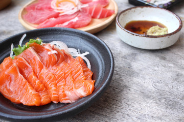 Fish fresh sashimi japanese food