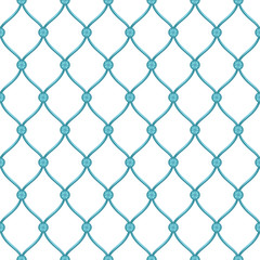 Abstract architectural detail for forged fence blue background