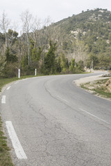 Road in Alpes Haute, Luberon Park outside Lourmarin Village, Pro