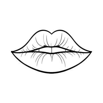 Vector Illustration of Lips