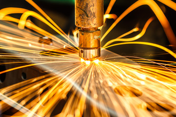 Fototapeta premium Industrial welding automotive in thailand