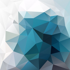 vector abstract irregular polygon background with a triangular pattern in blue, turquoise and gray colors