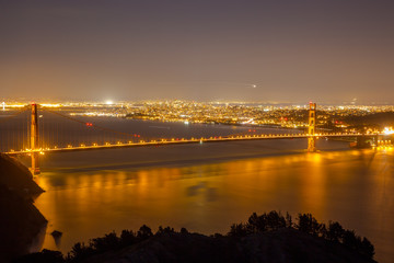 Nightview of Golden gate bridge