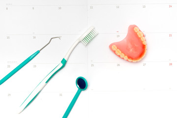 toothbrush and toothpaste from top view