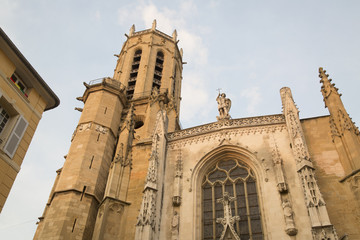 Fototapeta na wymiar Cathedral Tower, Aix-en-Provence; France