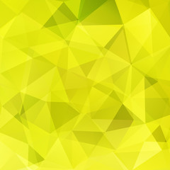 Background of geometric shapes. Yellow mosaic pattern. 