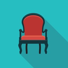 Antique chair. Vector icon