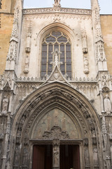 Fototapeta na wymiar Cathedral Facade, Aix-en-Provence; France