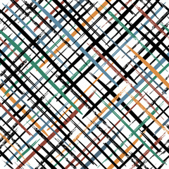 Vector seamless pattern. Abstract background with diagonal brush strokes. Hand drawn texture
