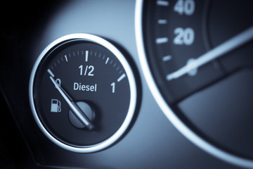 Naklejka premium Fuel gauge detail