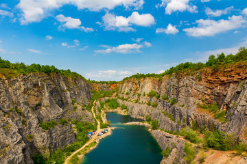 Stone quarry called Big America (Velka Amerika) near Prague, Czech Republic