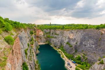 Fototapeta na wymiar Abandoned Quarry called Big America (Velka Amerika) near Prague, Czech Republic