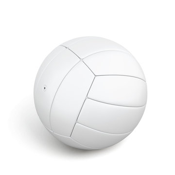 Ball isolated on white background. Soccer ball. Volleyball. 3d render image.