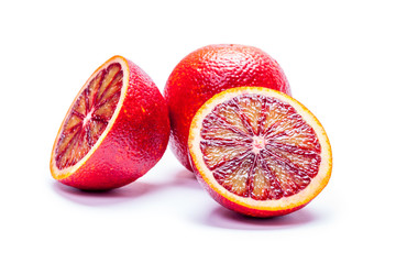 Sicilian orange isolated on a white background