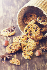 Cookies from sesame seeds