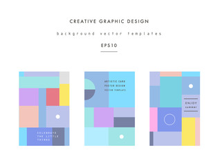 Trendy backgrounds in a material design style. Business template. Vector