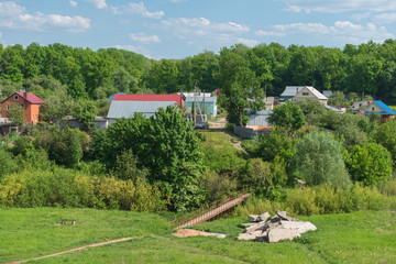 a village near the forest