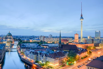 Schilderijen op glas Uitzicht op de stad Berlijn © Marco2811