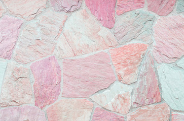 Closeup surface of beautiful stone bricks wall texture background