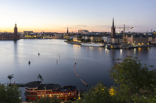 Panorama of the Gamla Stan in Stockholm, Sweden