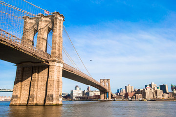 The Brooklyn bridge, New York City, USA