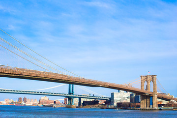 The Brooklyn bridge, New York City, USA