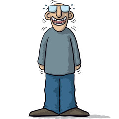 character with funny smile