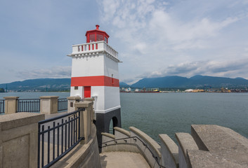 Fototapeta na wymiar Brockton Point Leuchtturm, Vancouver BC, Stanley Park