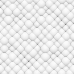 seamless background made of rounded white cubes