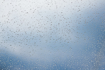 drops on the skylight