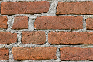 Red brick wall background