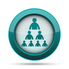 Organizational chart with people icon