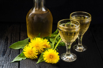 Original homemade dandelion wine