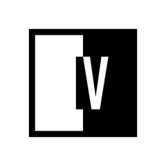 initial square half logo