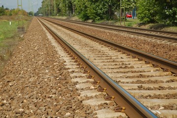 Fototapeta premium Railroad Track Pair